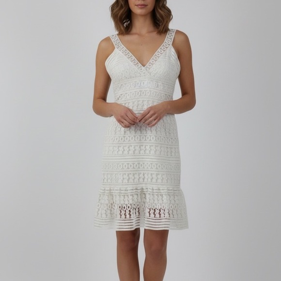 Floral Diane Von Furstenberg White Lace Dress DIANE Von FURSTENBERG Tiana Lace Midi Dress White Size Floral Diane Von Furstenberg White Lace Dress DIANE Von FURSTENBERG Tiana Lace Midi Dress White Size